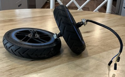 NINE BOT SCOOTER-  BOTH WHEELS 6x1.5, FLAT FREE, MAX  LOAD 75 KG