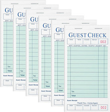 6 Pack Server Books, Server Note Pads, Guest Check Books for Servers, Waitress N