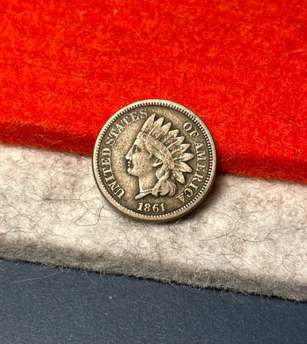 (#102543) Indian Head Cent:  1861.   Fine       (See video!)