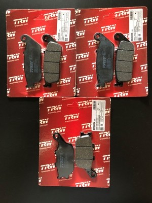 3X TRW Lucas Bremsbeläge v+h MCB598 MCB634 Honda CBF 600 N, S, NA, SA 04-07 PC38