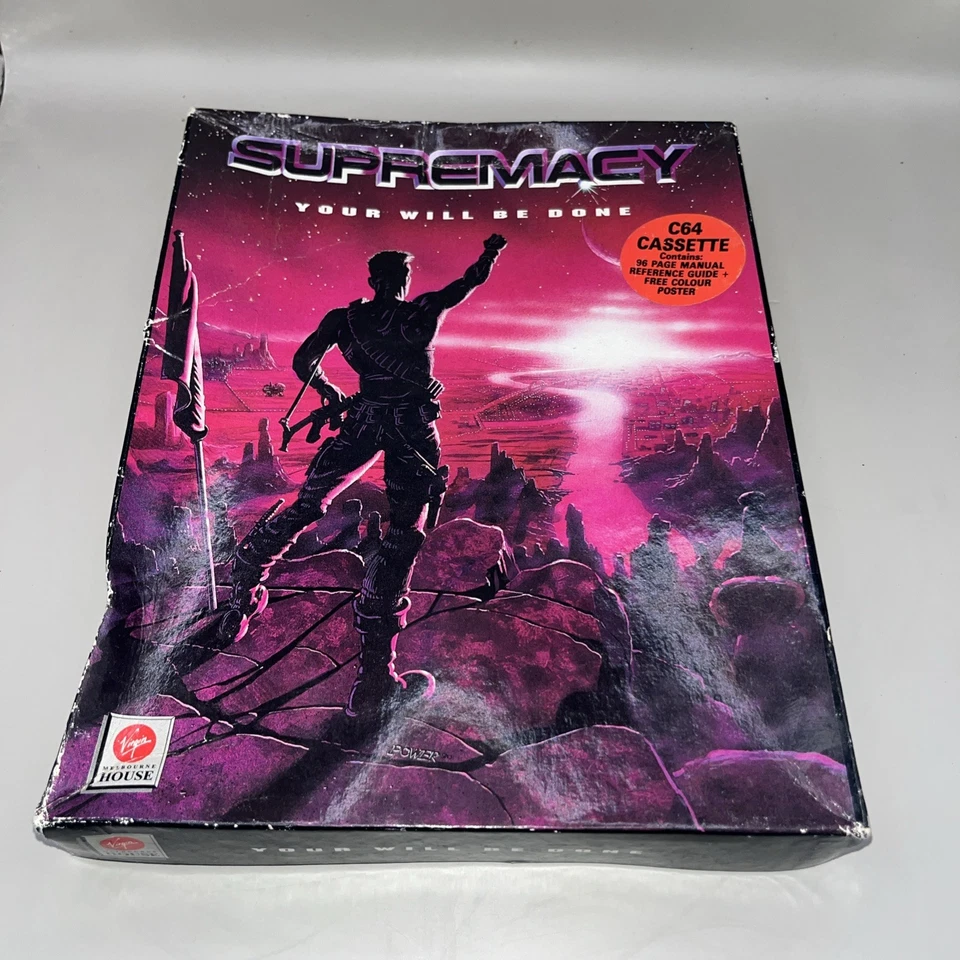 COMMODORE 64 supremacy your will be done new CIB damaged box unused rare 1991 - Image 2 of 4