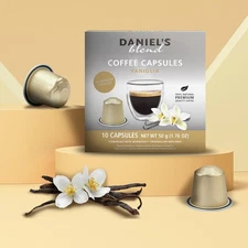Daniels Blend Espresso Aluminum Capsules Compatible with Nespresso 60 Coffee ...