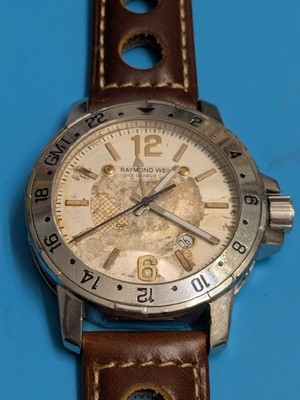 Raymond Weil Nabucco GMT ETA 2893-2 rescued from fire