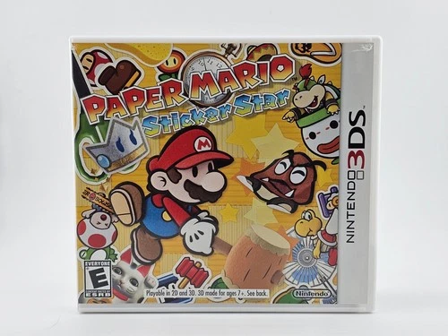Nintendo 3DS Paper Mario Sticker Star CIB Cleaned & Tested