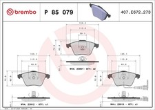 BREMBO BREMSBELÄGE VW EOS GOLF PASSAT 3C2 357 AUDI A3 8PA 8P1 SKODA SUPERB SEAT