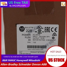 22B-D010N104 Allen Bradley SER A Powerflex 40 AC Drive 5HP SEALED