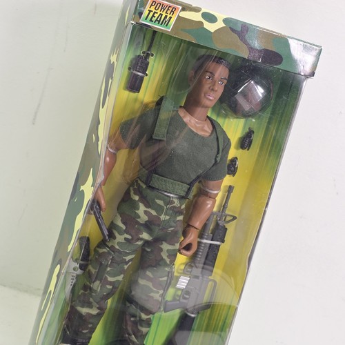 Vintage Power Team World Peacekeepers African American Army Action Figure 12" - Picture 2 of 6