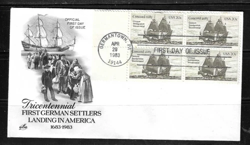 US SC # 2040 US-Germany / German Immigration  FDC . Artcraft Cachet
