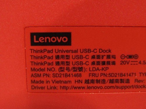 10x Lenovo ThinkPad Universal USB-C Dock Dicking Stations - 第 7/7 張圖片