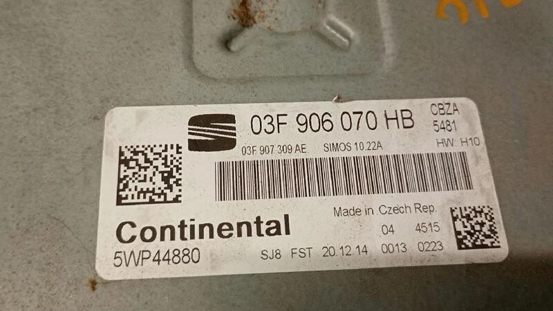 03F906070HB centralita motor uce para SEAT IBIZA IV ST (6J8 6P8) 2010 5585851 - Immagine 4 di 4