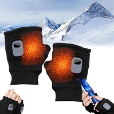 Heated Gloves Rechargeable Hand Warm Windproof Thermal , Three-speed adjustment.