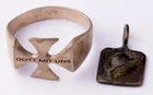 Pendant German empire WW1 Iron Cross Ring WWI Military award decoration Order