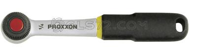 STANDARD RATCHET HANDLE 1/4'' CrV STEEL THERMPLASTIC RUBBER PROXXON 23092