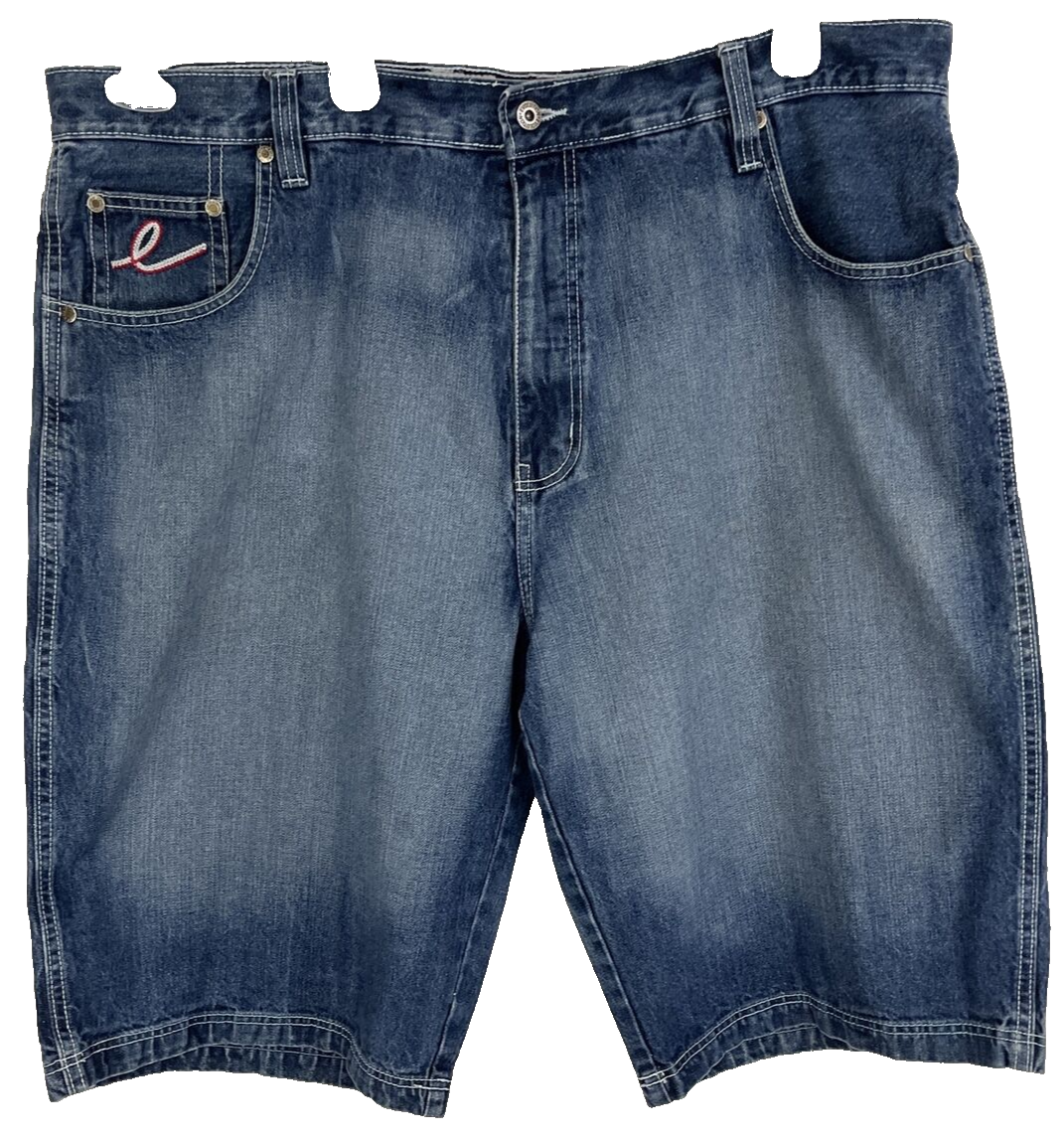 Evolution Jeans Denim Shorts Mens 44 Blue Xtra-Baggy Hip Hop