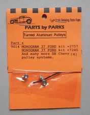 PULLEY SET 1937 FORD SB CHEVY 1:24 1:25 PART BY PARKS CAR MODEL ACCESSORY 9014