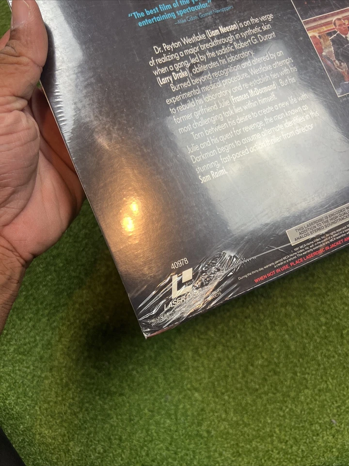 Liam Neeson, Frances McDormand "Darkman" Sealed Crime Thriller Laserdisc Movie - Image 4 of 4