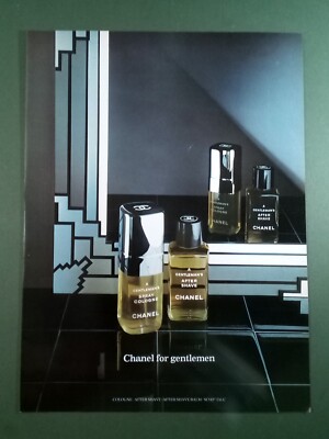 Chanel Herren Aftershave Köln 1977 Original Magazin Printanzeige