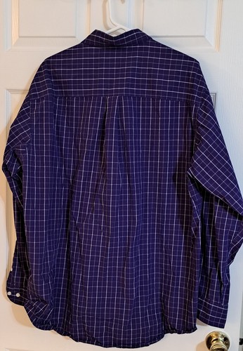 LSU Tigers Crable Long Sleeve Purple Plaid Button Up Shirt Embroidered Mens XL - Picture 6 of 7