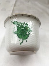 Herend Apponyi Grün Übertopf ø10 cm 7,5cm hoch sehr guter Zustand