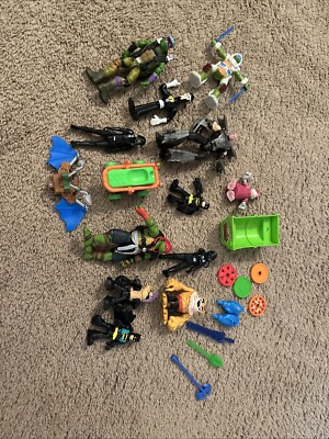Lots Of Assorted Action Figures Assorted Brands And Sizes TMNT Accessories