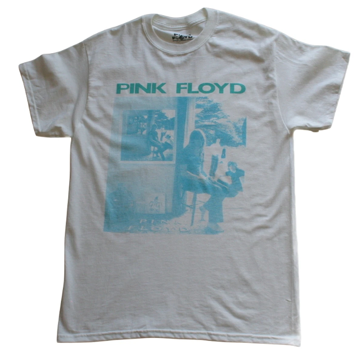 Pink Floyd Ummagumma Album Cover Graphic Print Men s White Band T Shirt NWT