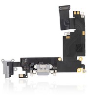 Charging Port Flex Cable Compatible For iPhone 6 Plus Premium  Silver 