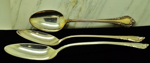 925 Sterling Silver International Grand Recollection Set of 3 Serving Spoons - Picture 3 of 6