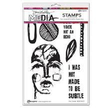 RANGER - DINA WAKLEY MEDIA - RUBBER STAMPS - NOT SUBTLE
