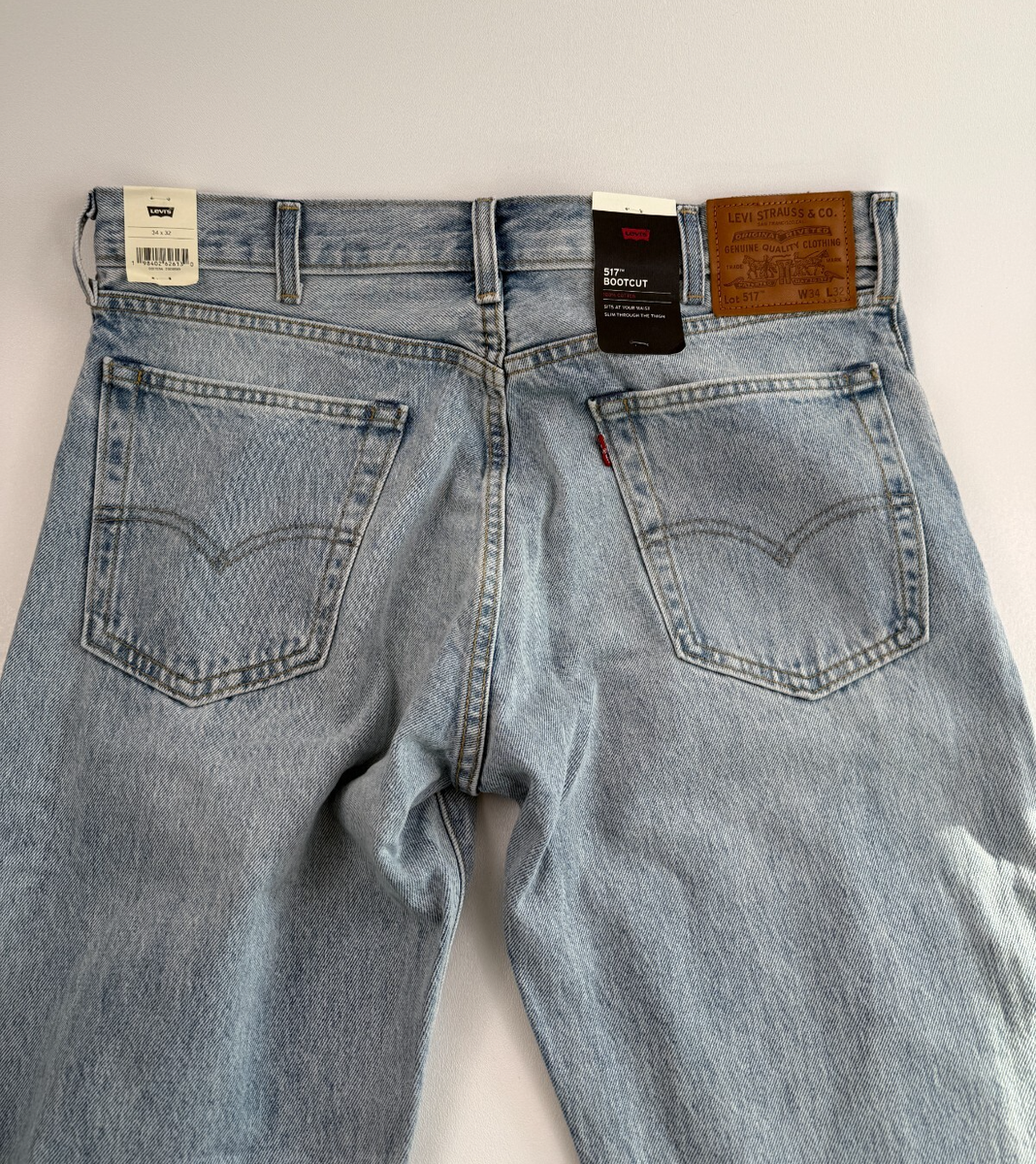 Levi's Premium Men 517 Bootcut Leg Zip Fly Non-Stretch Jeans 34x32