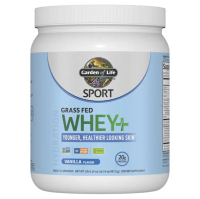 Sport Grass Fed Whey+ Skin Protein Powder - Vanilla