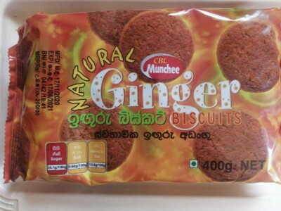 Ceylon Biscuit Ginger Flavor Munchee  Original Natural Tea time 400G 
