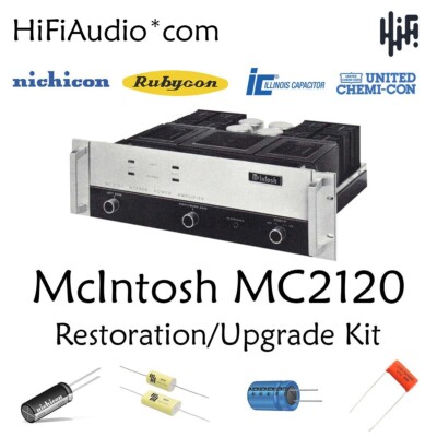 McIntosh MC2120 amp amplifier rebuild restoration recap service kit fix repair