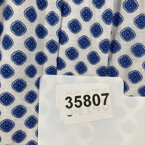Michael Kors 3Q Scoop Neck Knit Top Women's 2X White Blue 3/4 Sleeve Boho Preppy - Picture 13 of 13