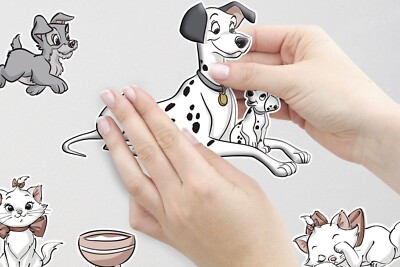 Dogs Cats Wall STICKERS SET 50x70 cm decals set Disney characters