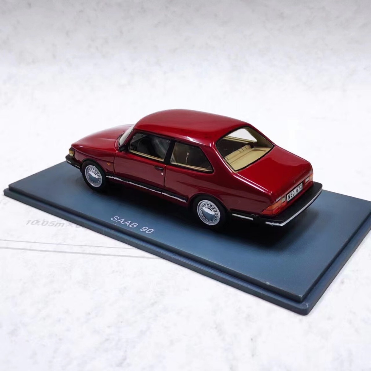 NEO 1/43 Scale Resin Model SAAB 90 car 1985 Red | eBay