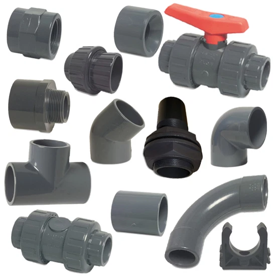 PVC Imperial Solvent Weld Pressure Pipe Fittings 3/4" To 4" For Ponds