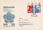 GERMANY DDR 1973 FIRST DAY COVER, 10TH WORLD YOUTH FESTIVAL, BERLIN