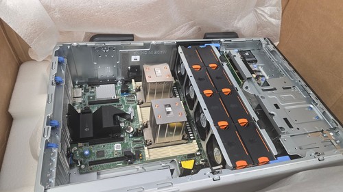 +NEW+ DELL T560 2x Xeon Silver 4410Y 12C 2GHz 64GB DDR5 RAM 8LFF H755 RAID 2PSU - Afbeelding 6 van 10