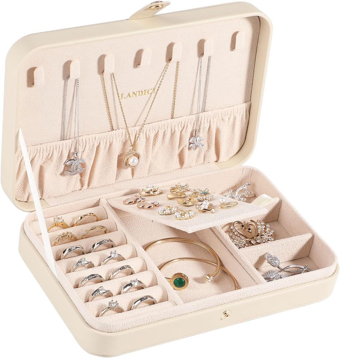 LANDICI Small Jewelry Box for Women inch