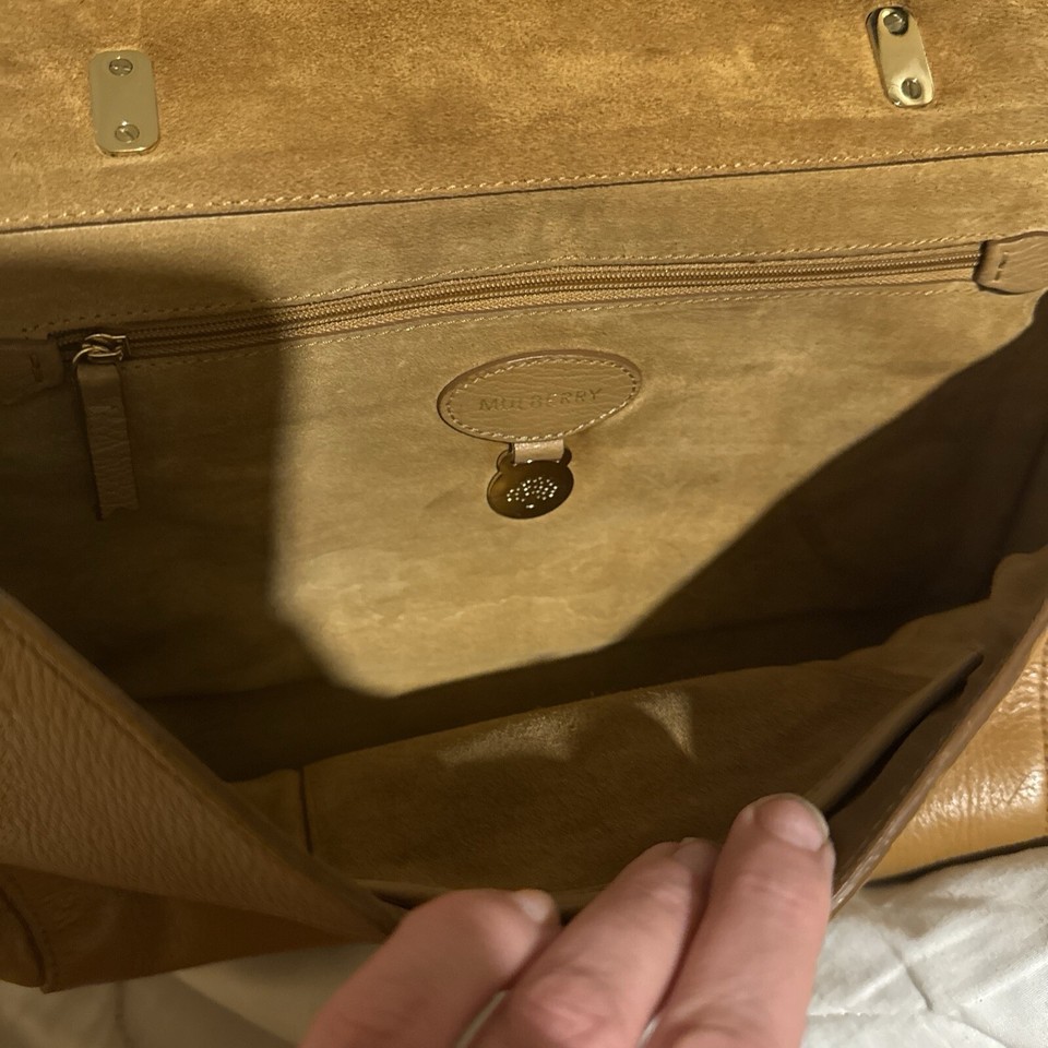 Mulberry Medium Lily in Deer Brown Soft Grainy Leather Shoulder