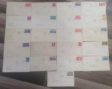 VTG HUGE Lot of 21 First Day of Issue Stamps / Envelopes (1948, 1952, 1953)