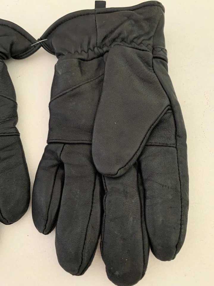 Guantes COVINGTON Vintage Negros 100% Cuero Genuino Forrados Para Hombre Talla Grande Foto 4 de 4