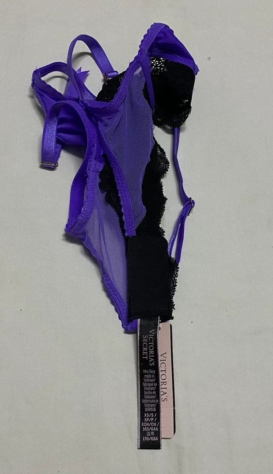 Cinturón liguero Victoria’s Secret muy sexy ribete de encaje delicioso lavanda XS/S NUEVO CON ETIQUETAS. Foto 4 de 4