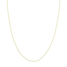 Catena A Filo Con Anello A Molla In Oro Giallo 14K 0,75Mm TUTTE LE TAGLIE