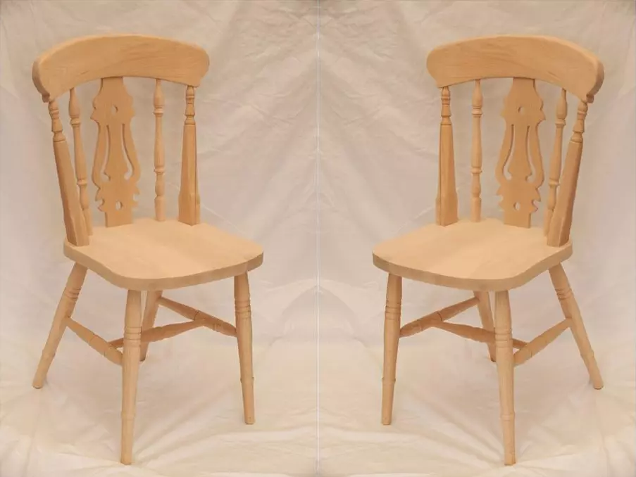 Unfinished wood sale chairs near me