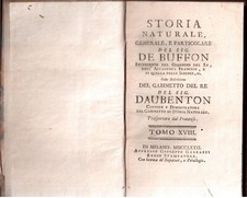 De Buffon-Storia naturale,generale e particolare-Tomo XVIII-Settecentina (25578)