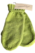 Universal Thread KNIT MITTENS Lime Green One Size, New with Tags