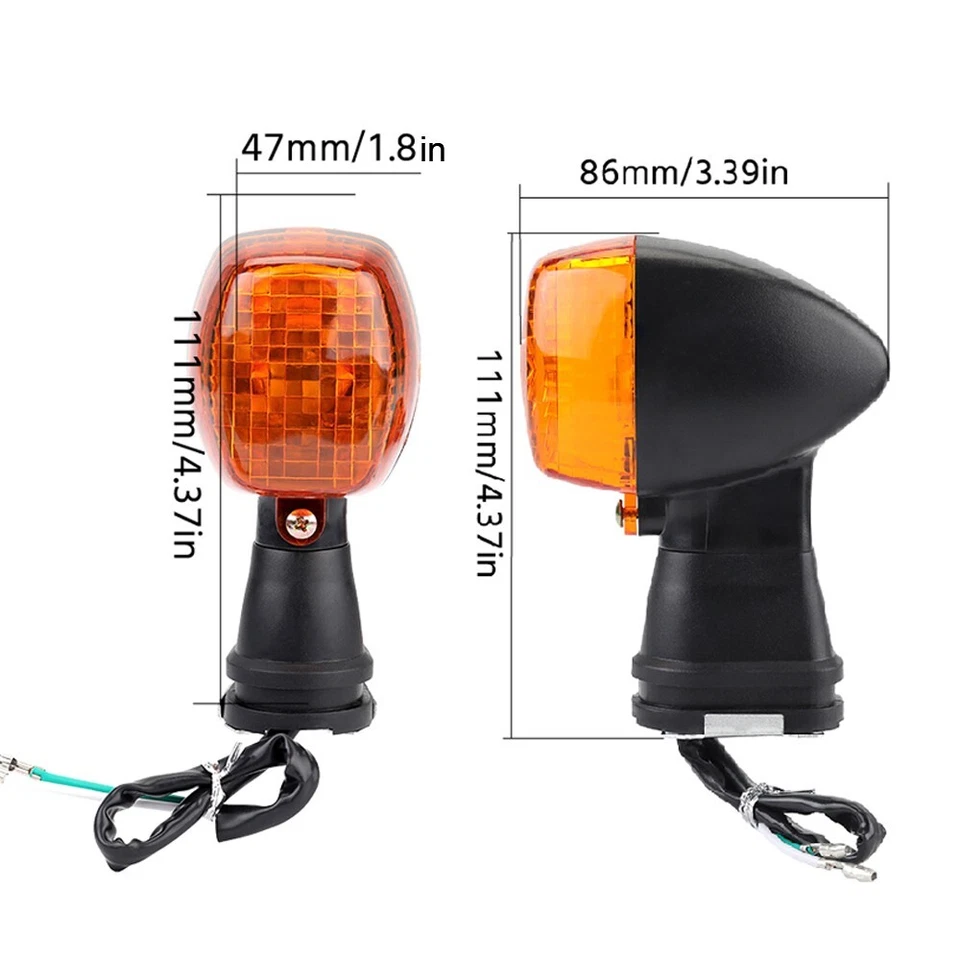 Luces indicadoras de señal de giro para KAWASAKI Ninja 500R ZX6R ZX7R/RR ZX12R ZX-6RR Foto 3 de 4