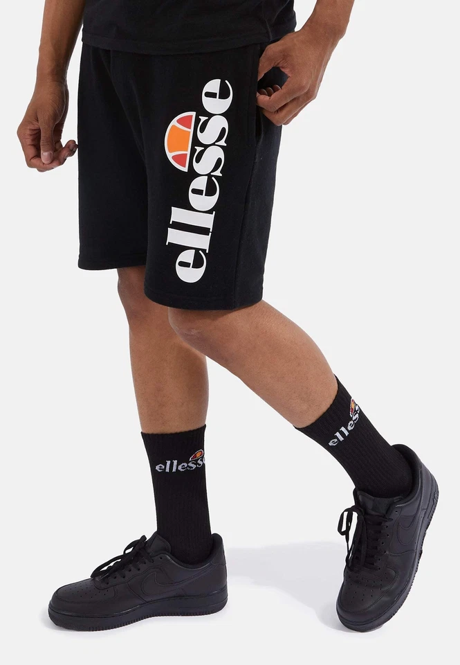 Pantalones Cortos Ellesse Para Hombre Bossini Hombres Pantalones Cortos Polares Negros Foto 2 de 4