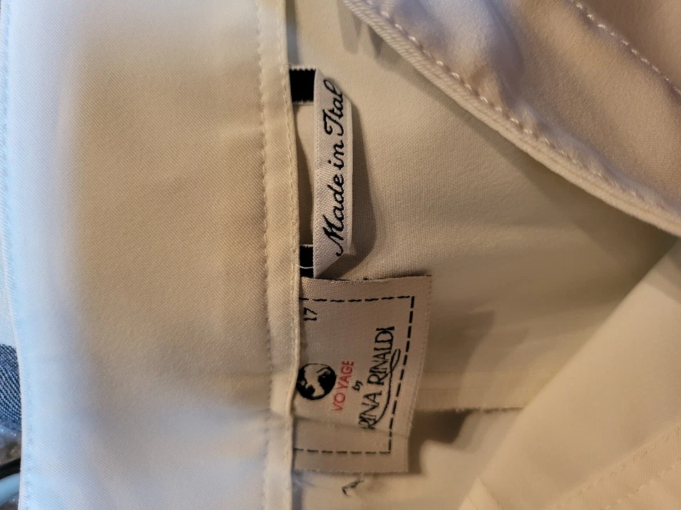 Pantalón Marina Rinaldi Ponte Mujer Crema Mediano Diseño Italiano  Foto 4 de 4